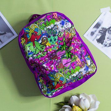 Дитячий рюкзак, 12 дизайнів &laquo;Hip-Hop&raquo;, колір: фіолетовий 8826-hh фото