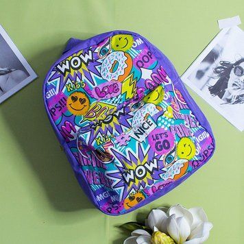 Дитячий рюкзак, 12 дизайнів &laquo;WOW&raquo;, колір: бузковий 8826-wow фото
