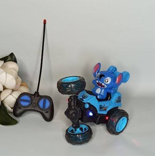 Трюковая машинка-перевертыш на радиоуправлении Stitch, синий 190-1A-bl фото