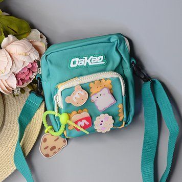 Сумка кросбоді &laquo;Cookies&raquo; у корейському стилі зелена 724-181-z фото
