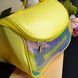 Матова прозора косметичка Washbag водонепроникна з ручками для подорожей 21 &times; 11 &times; 15 см жовта 23-27-zh фото 3