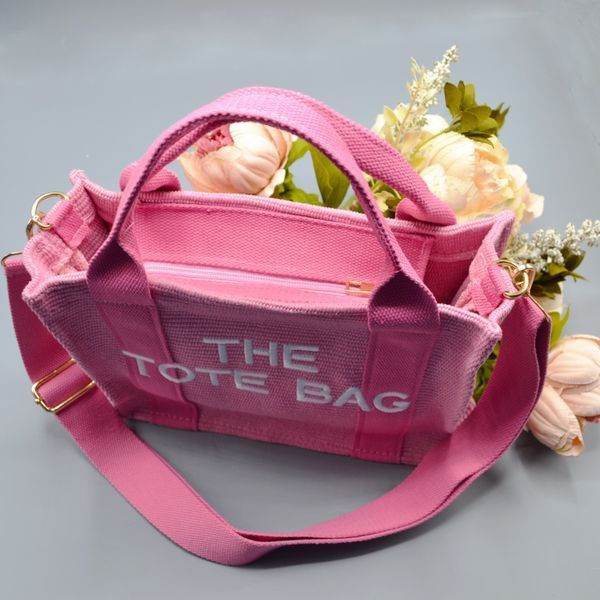 Літня пляжна сумка шопер The Tote Bag малинова текстильна на блискавці з ременем 25-498-m фото
