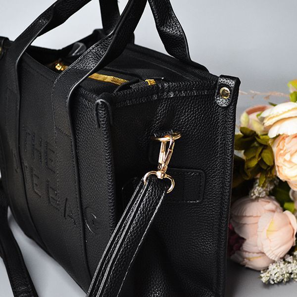 Жіноча сумка-тоут з екошкіри "THE TOTE BAG" Рожева 24-263 фото