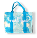 Літня пляжна сумка шопер The Tote Bag тай-дай блакитна текстильна на блискавці 25-499-g фото 2