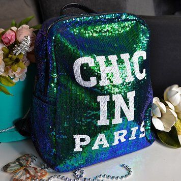 Жіночий рюкзак chic in paris зелений 8123 фото