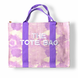 Літня пляжна сумка шопер The Tote Bag тай-дай бузкова текстильна на блискавці 25-499-s фото 2