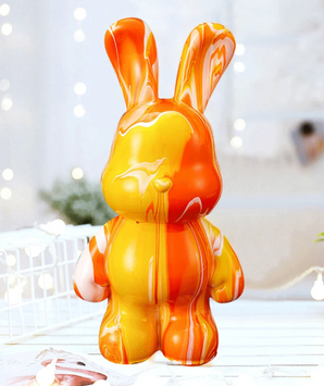 Флюїдний зайчик Fluid Bear Bearbrick з фарбами Набір для творчості DIY 23 см 24-604 фото