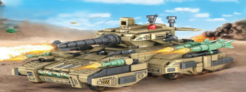 Конструктор броньована артилерійська машина військова з рухомими елементами 620015 фото